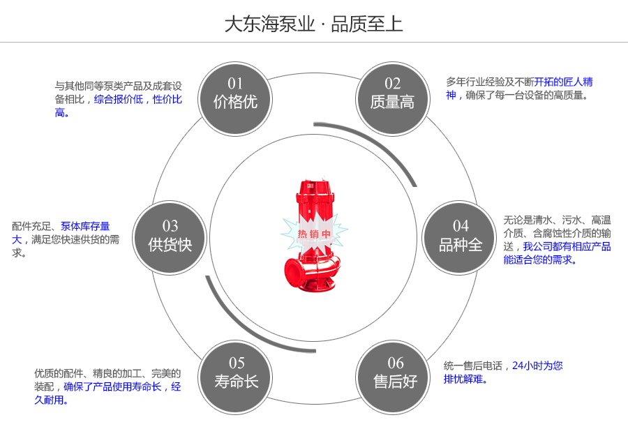 大東海泵業(yè)熱水潛水排污泵質量保證圖
